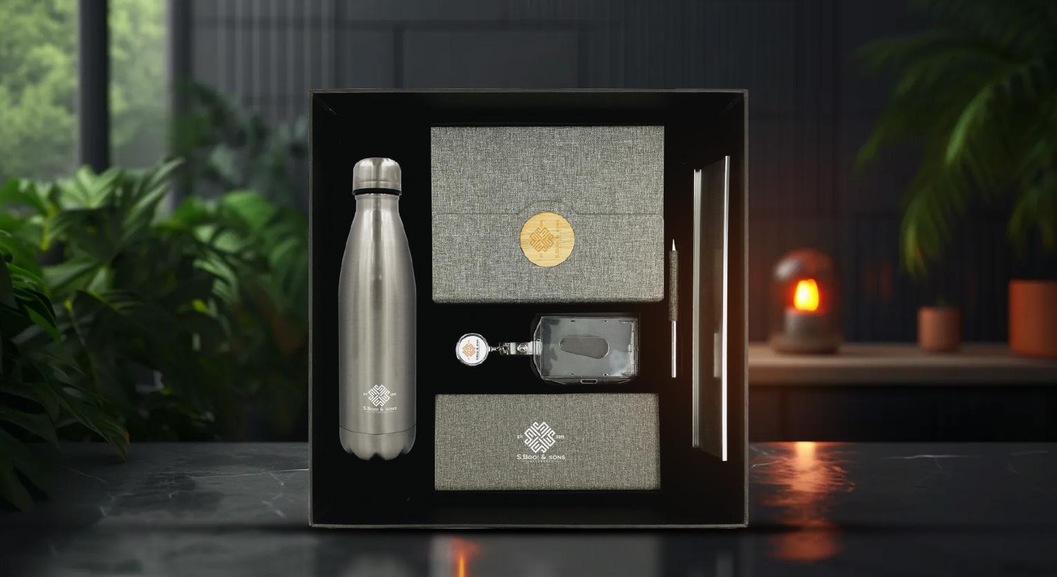 premium gifts set with logo